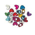 AussieSuperStore Jewellery Making Supplies Plastic Bright Metallic Heart Beads 9mm Plastic Bright Metallic Heart Beads 9mm | Jewellery Making Beads 9331468022909 VCBMH